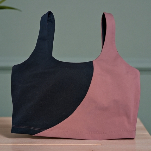 Spiritual Gangster Tops - NWOT Spiritual Gangster Two-Tone Black and Pink Sports Bra
